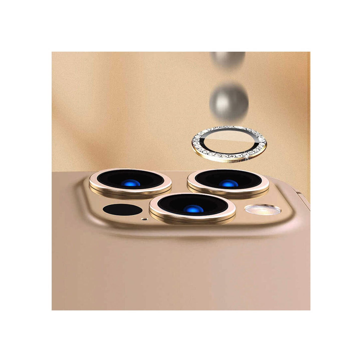 Apple iPhone 13 Pro Max Diamond Kamera Lens Koruyucu