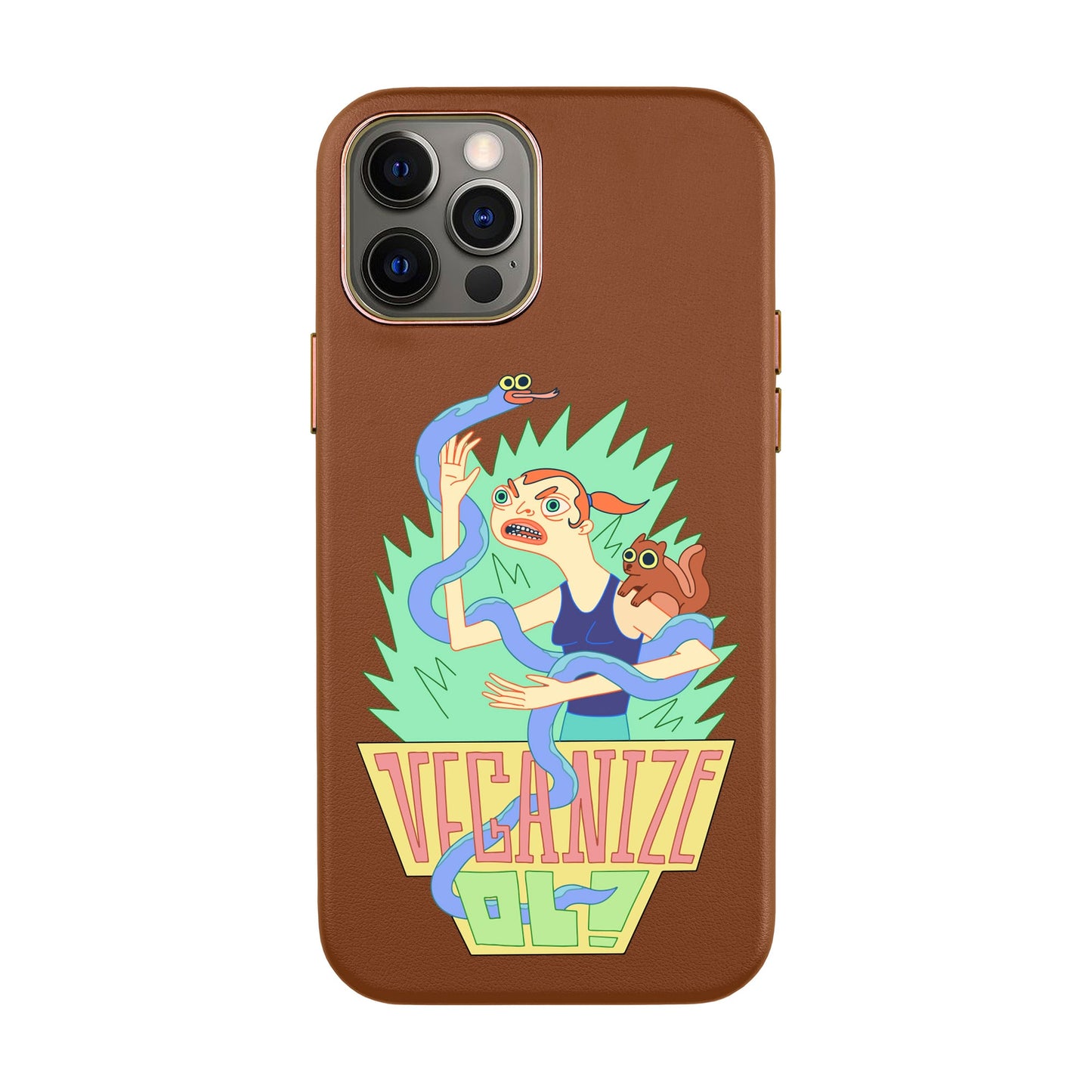 VEGANİZE-iPhone 11 Pro Max Leather Kılıf