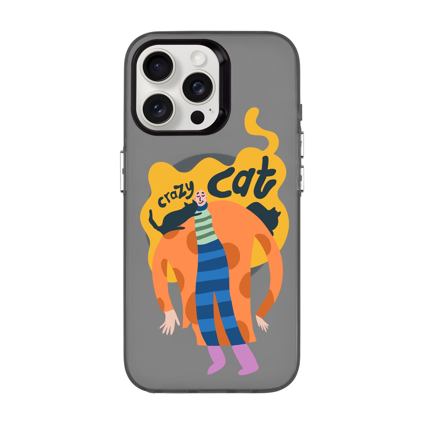 CRAZY CAT-iPhone 15 Pro Max Hold Kılıf MagSafe Özellikli