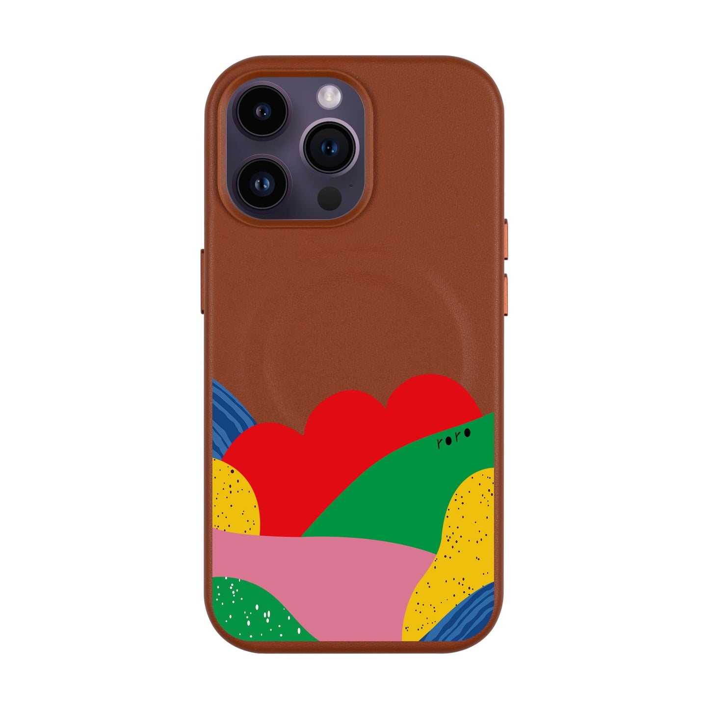 FLAG-iPhone 14 Pro Max Leather Kılıf MagSafe Özellikli