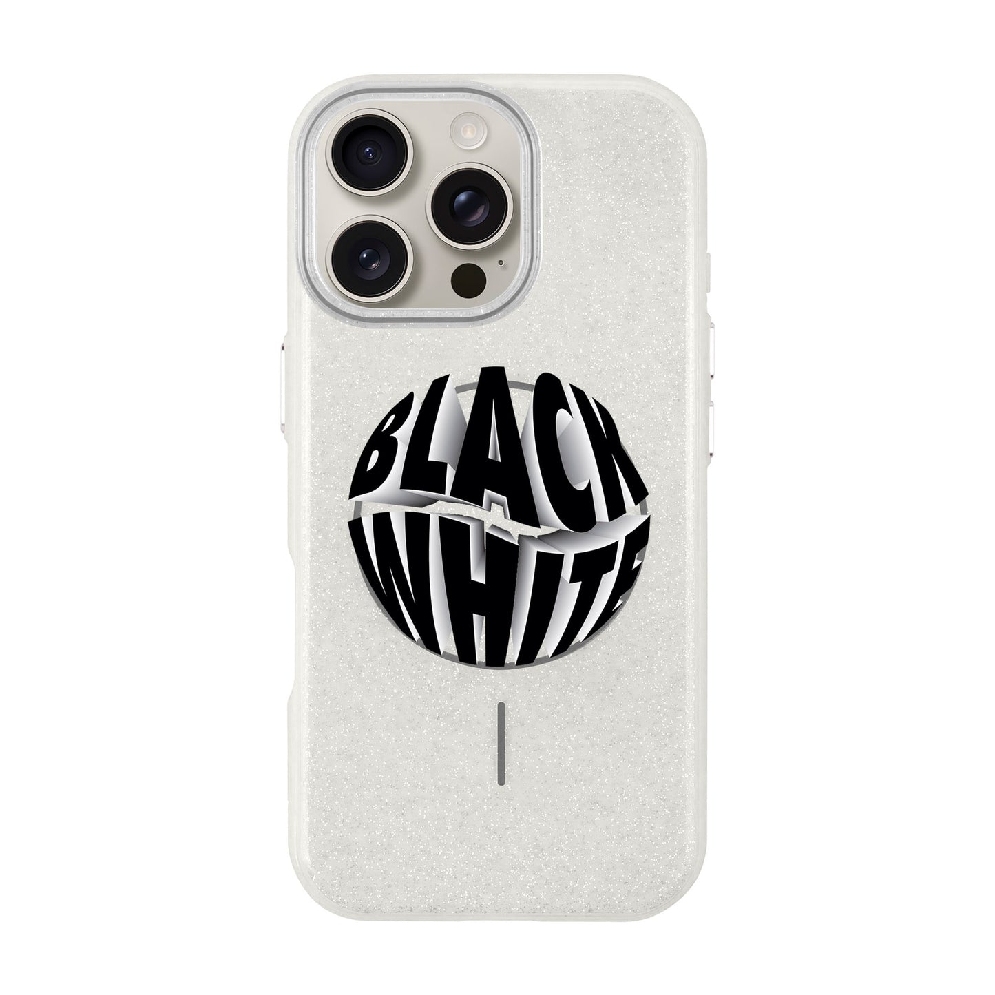 BLACK WHITE-iPhone 16 Pro Max Radiant Kılıf MagSafe Özellikli