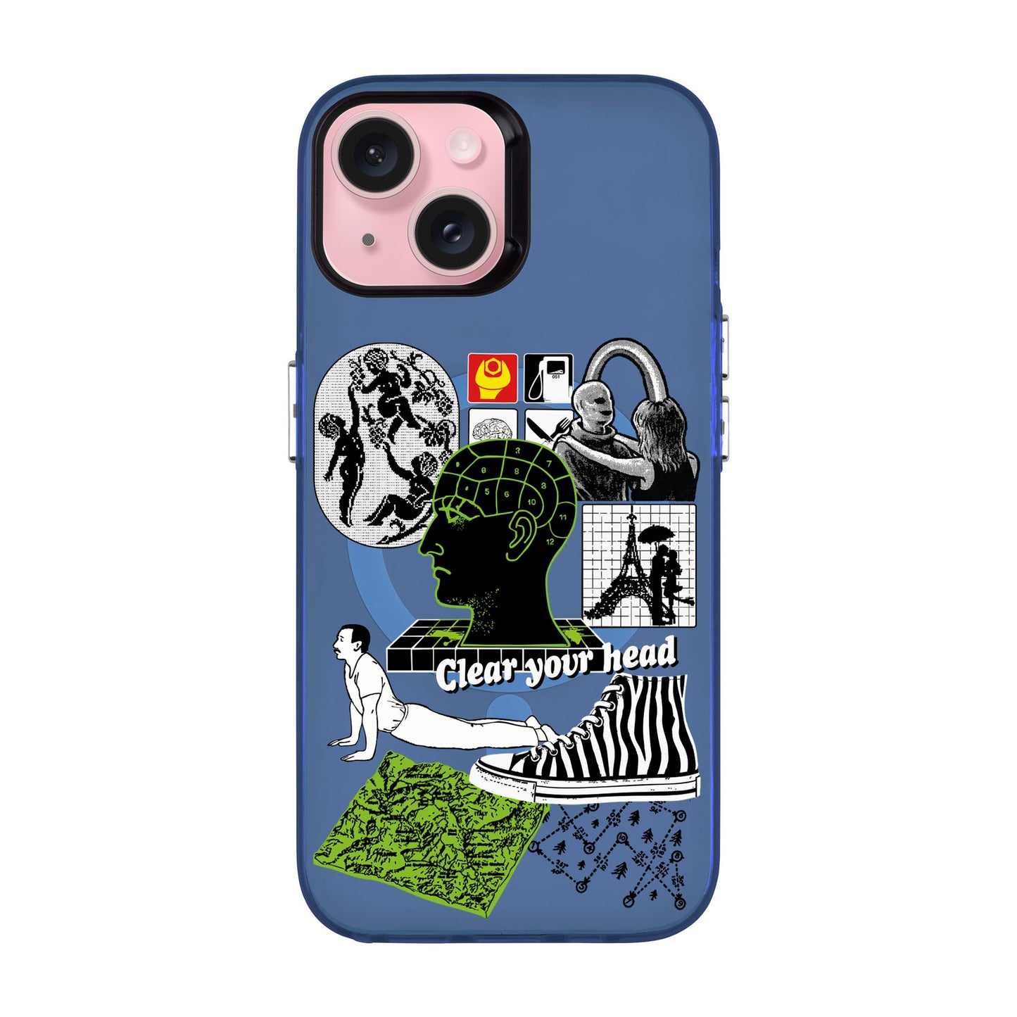 CLEAR YOUR HEAD-iPhone 15 Hold Kılıf MagSafe Özellikli
