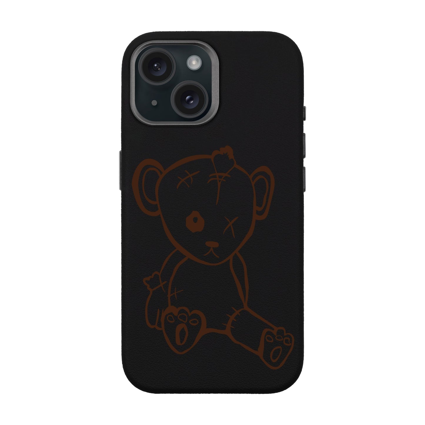 BABY BEAR-iPhone 15 Leather Premium Kılıf MagSafe Özellikli