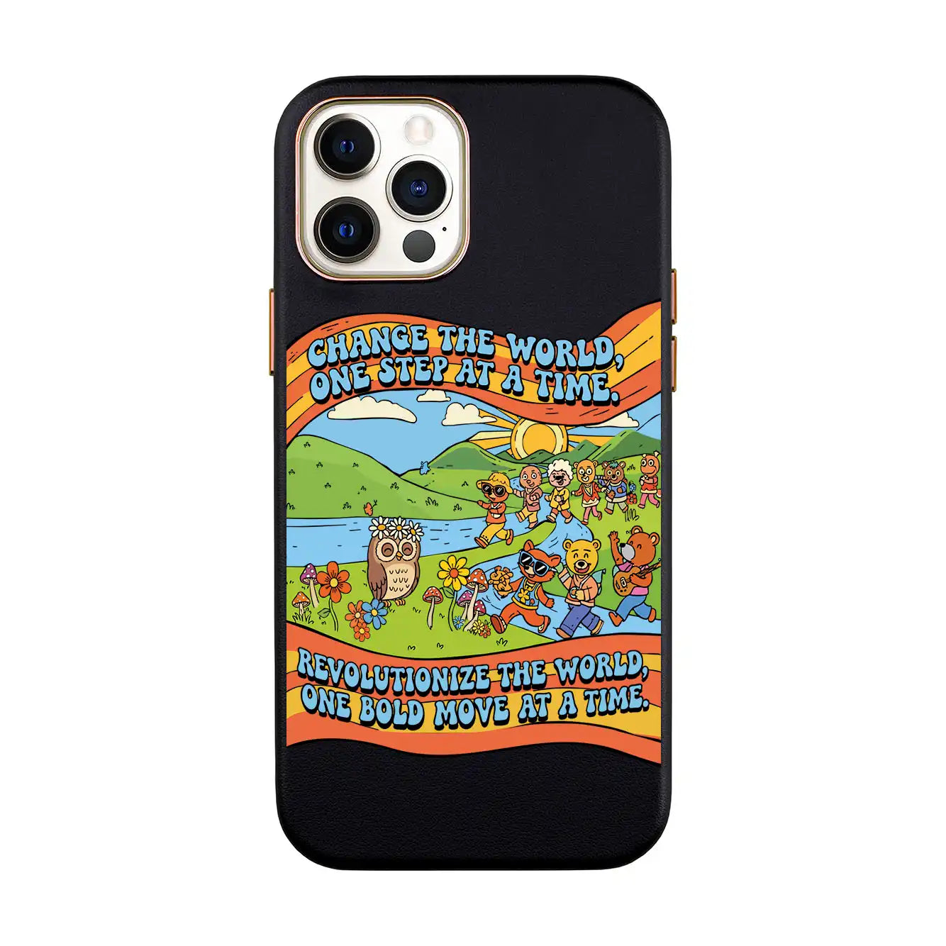 CHANGE THE WORLD-iPhone 7 Plus / 8 Plus Leather Kılıf