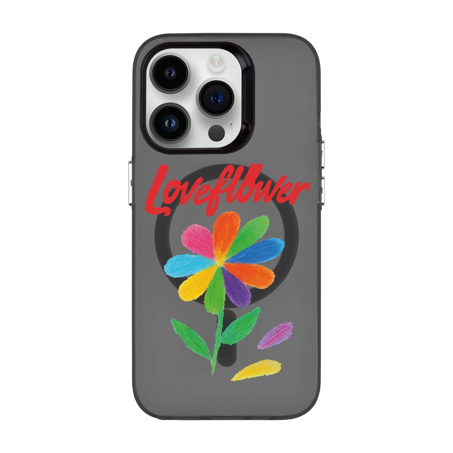 LOVE FLOWER-iPhone 13 Pro Hold Kılıf MagSafe Özellikli