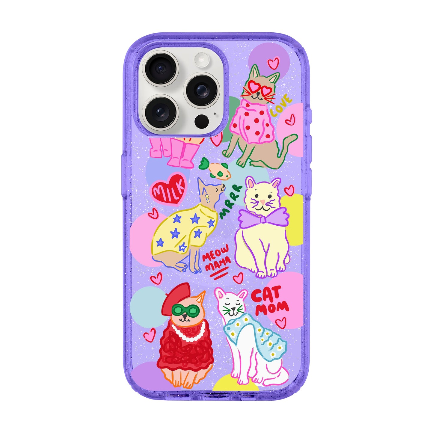 CAT MOM-iPhone 15 Pro Max Shiny Kılıf MagSafe Özellikli