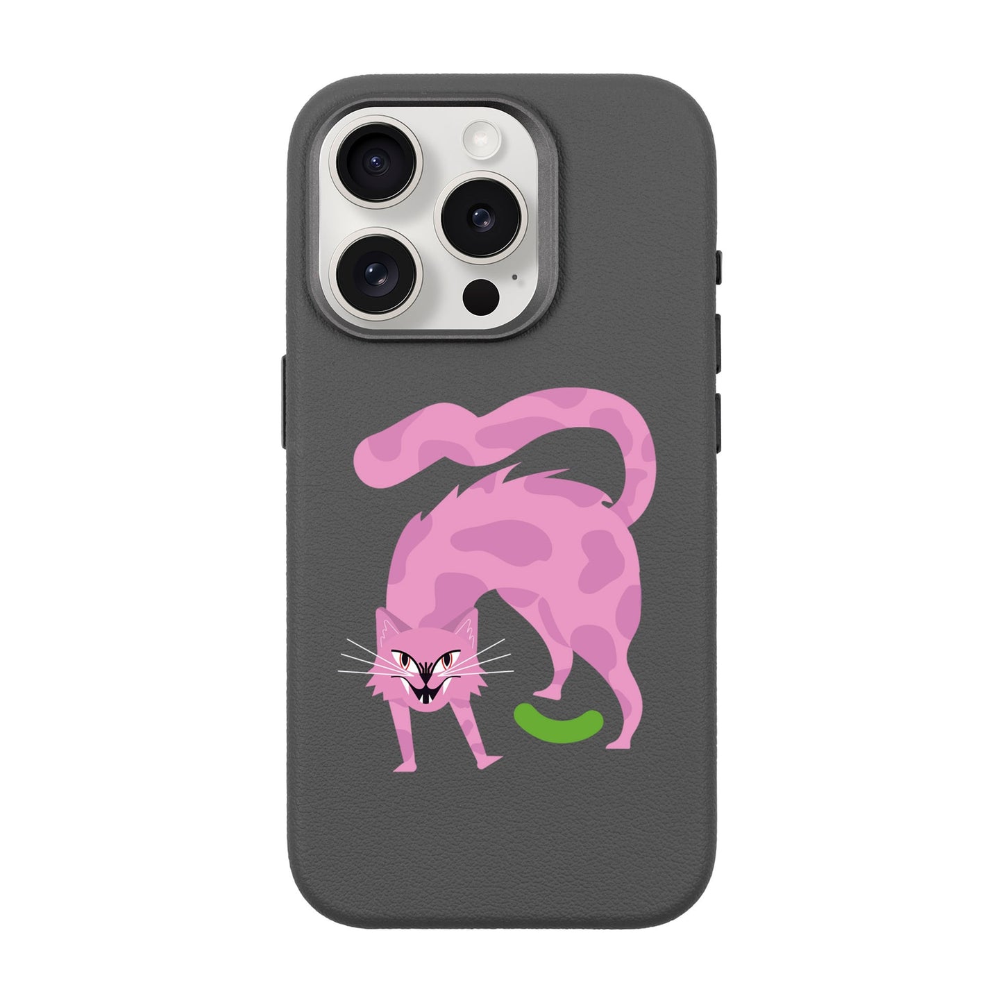 GRUMBLEPAWS-iPhone 15 Pro Leather Premium Kılıf MagSafe Özellikli