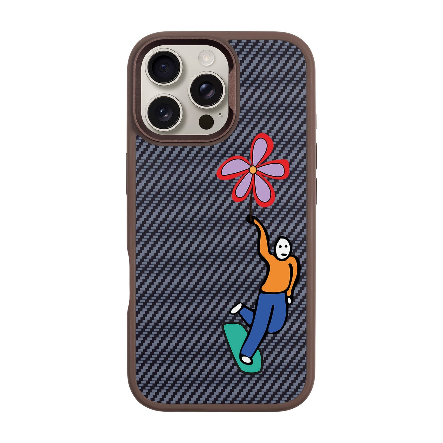 SKATEBOARDER-iPhone 16 Pro Max Plaid Kılıf MagSafe Özellikli