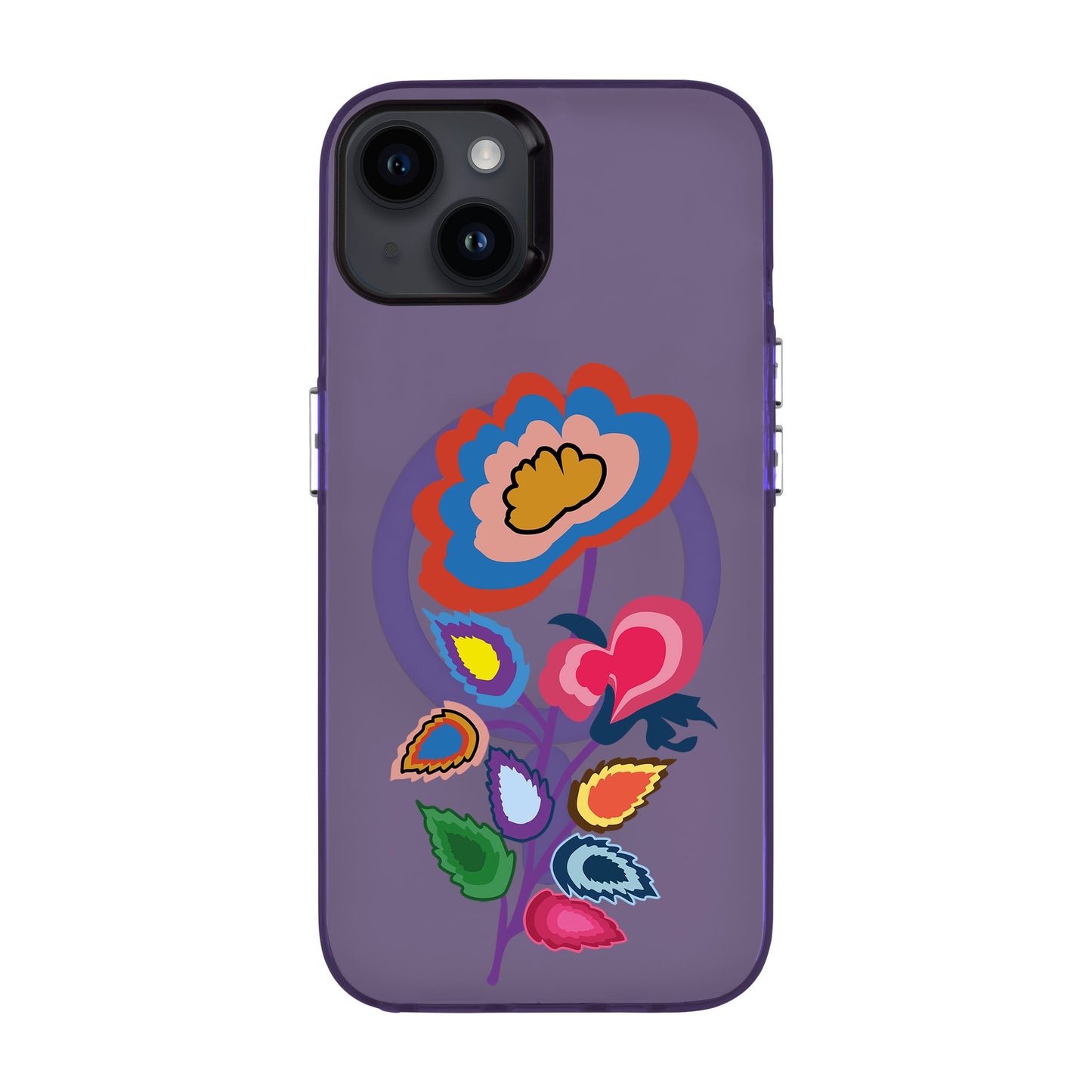 KNITTED FLOWER-iPhone 14 Plus Hold Kılıf MagSafe Özellikli