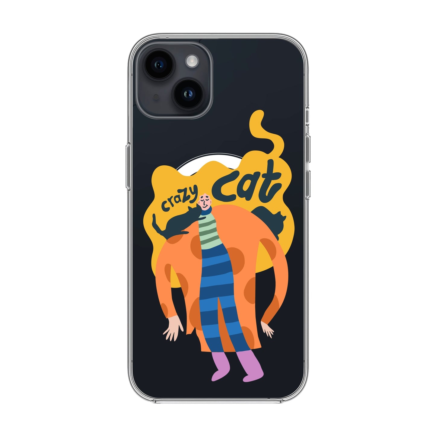 CRAZY CAT-iPhone 14 Plus Solid Kılıf MagSafe Özellikli