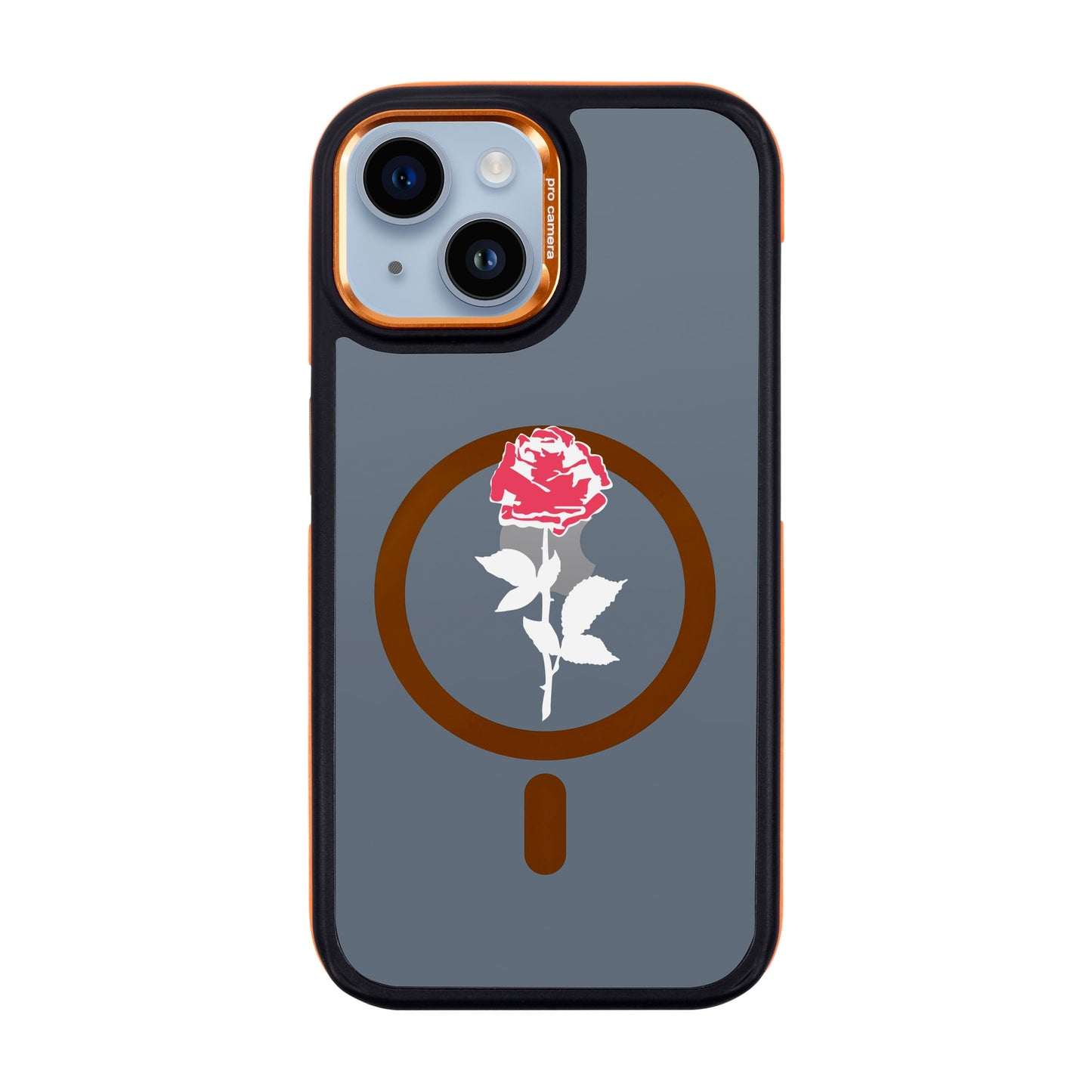 NATUREL ROSE-iPhone 14 Dark Kılıf MagSafe Özellikli