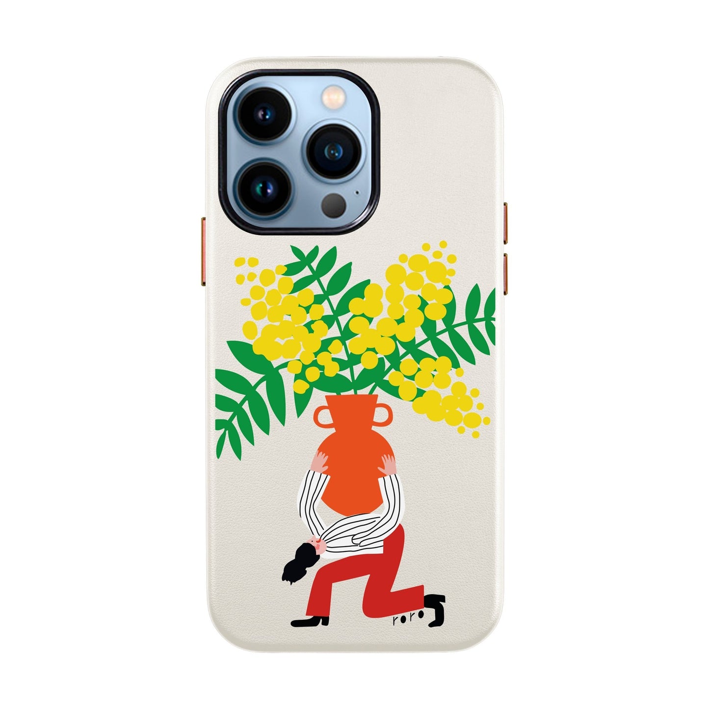 VASE-iPhone 13 Pro Leather Kılıf