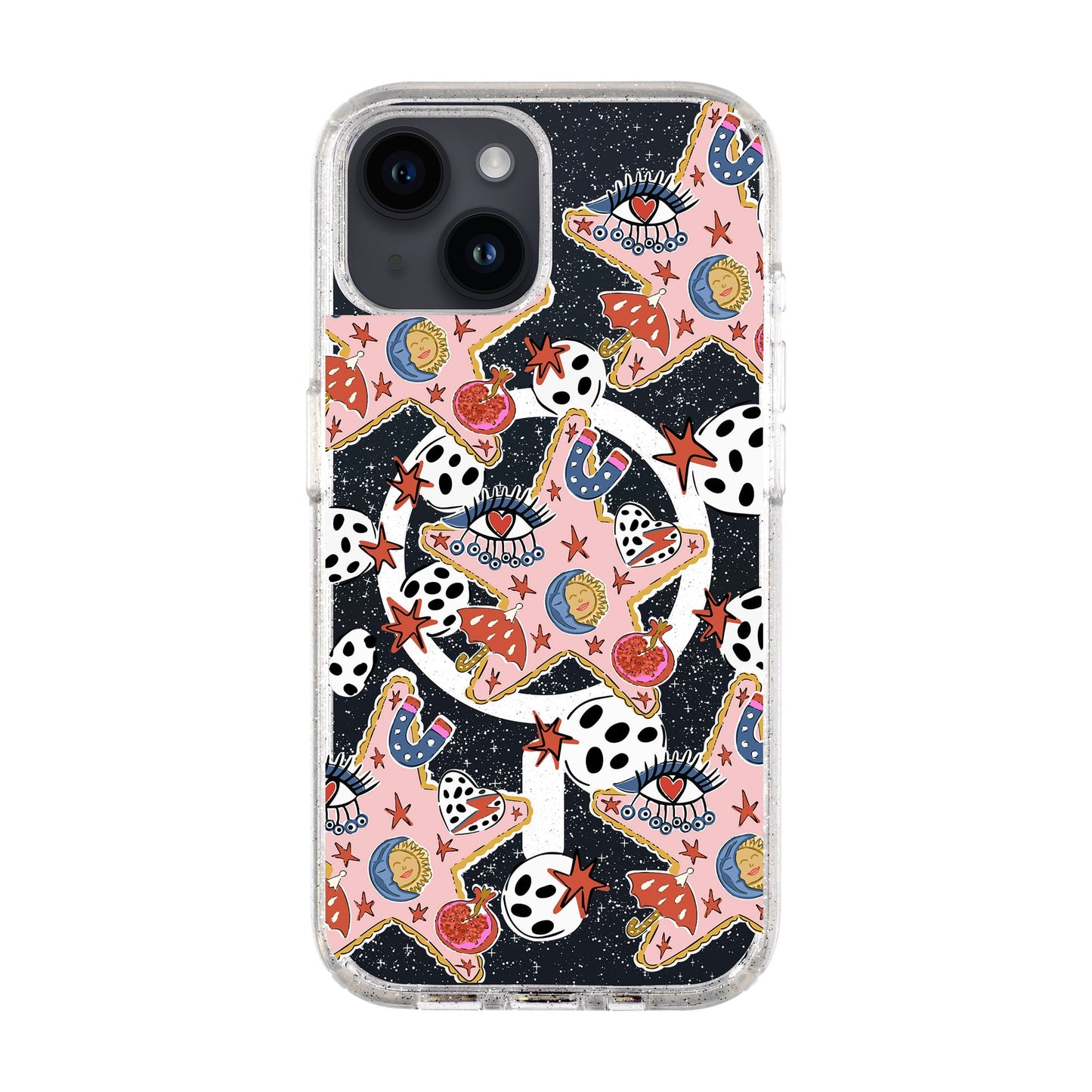 DURUSKO-iPhone 14 Shiny Kılıf MagSafe Özellikli