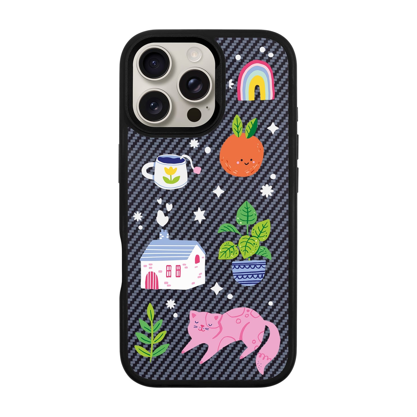 FRESH SPRING-iPhone 16 Pro Max Plaid Kılıf MagSafe Özellikli