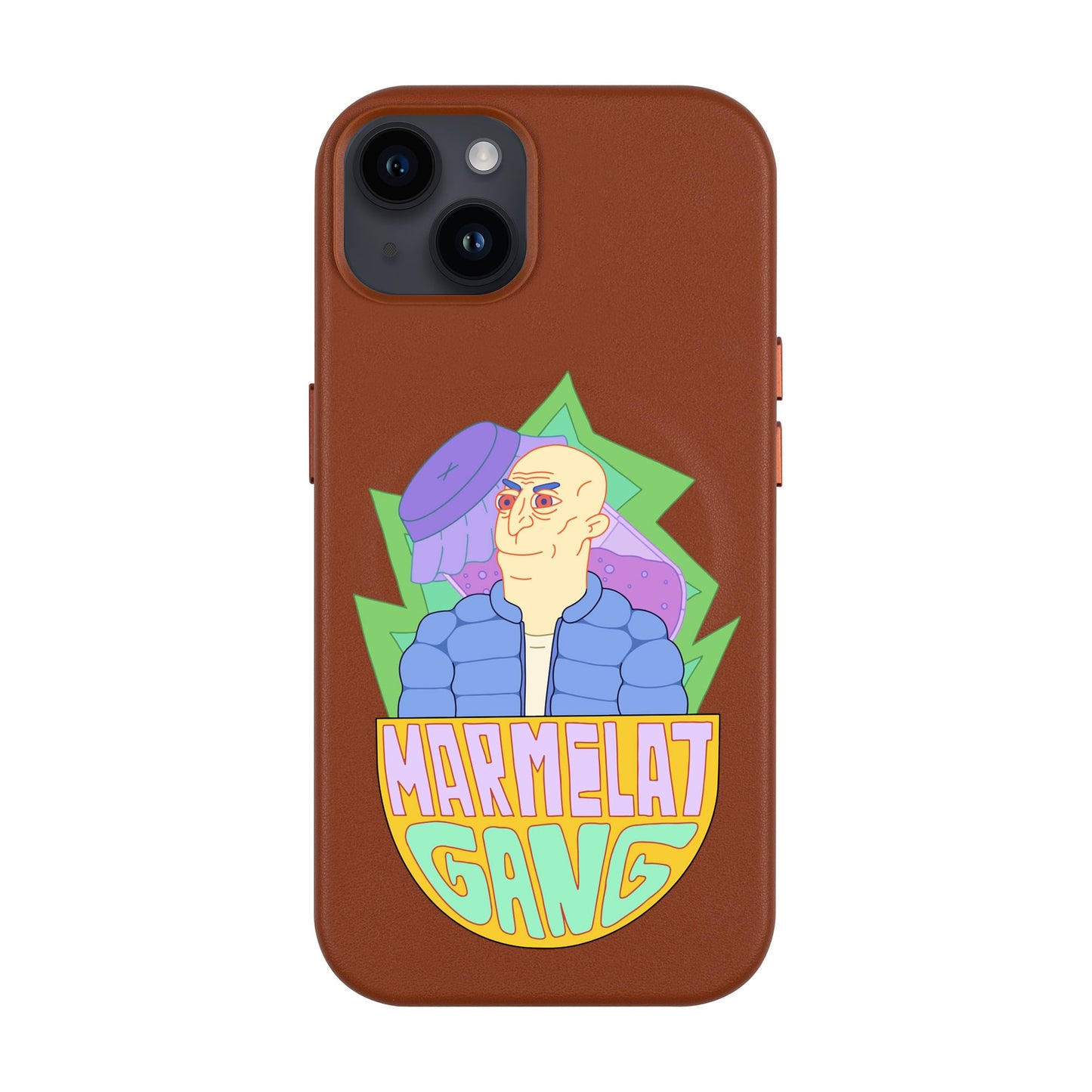 MARMELAT GANG-iPhone 14 Plus Leather Kılıf MagSafe Özellikli
