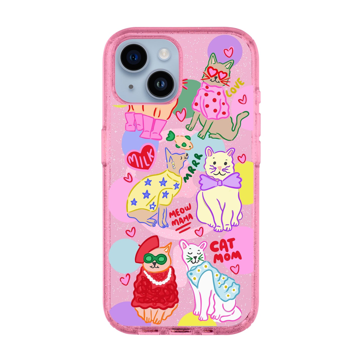 CAT MOM-iPhone 14 Shiny Kılıf MagSafe Özellikli