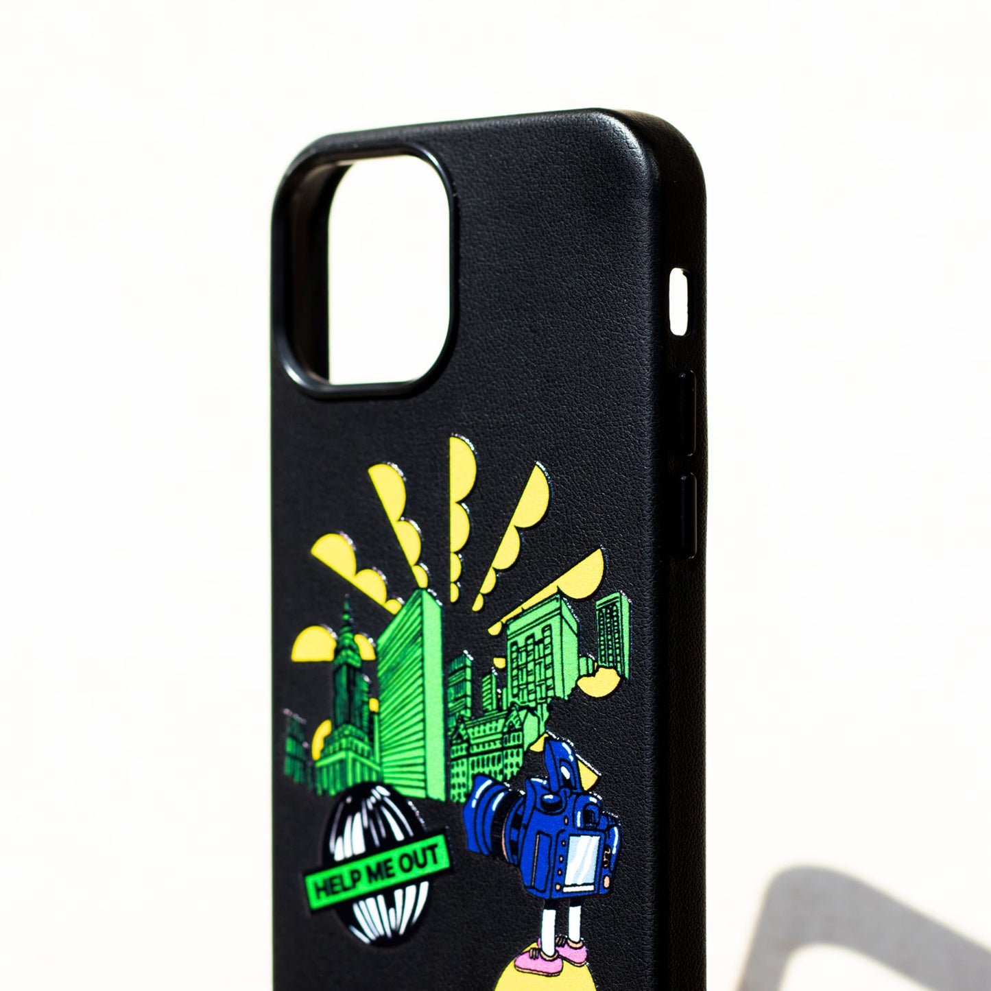 HELP ME OUT-iPhone 14 Leather Kılıf