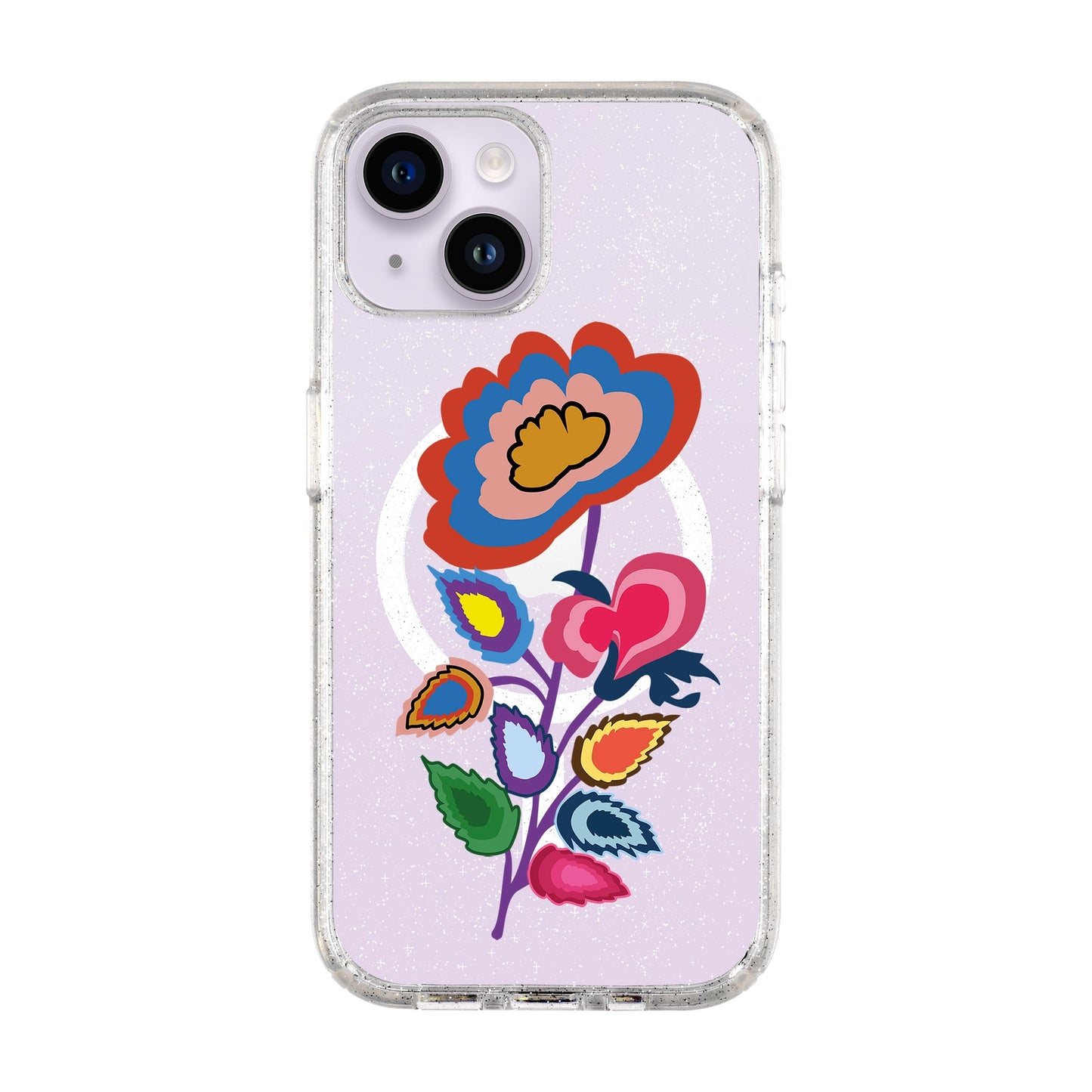 KNITTED FLOWER-iPhone 14 Shiny Kılıf MagSafe Özellikli
