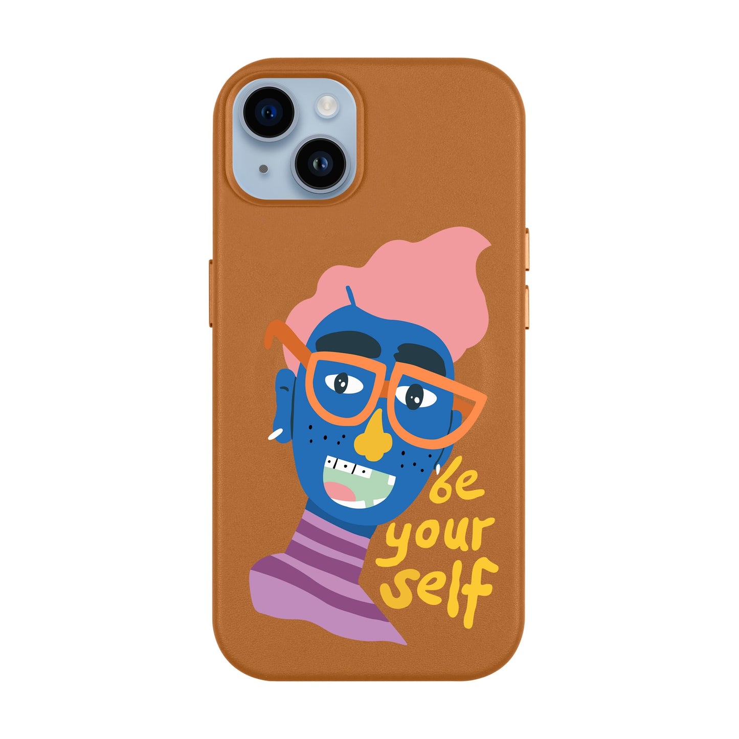 BE YOUR SELF-iPhone 14 Plus Leather Kılıf MagSafe Özellikli