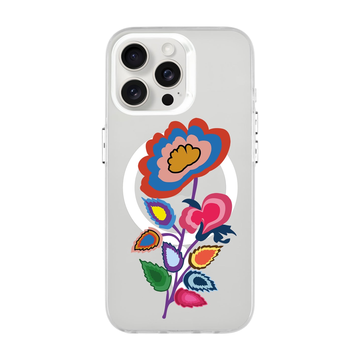 KNITTED FLOWER-iPhone 15 Pro Max Hold Kılıf MagSafe Özellikli
