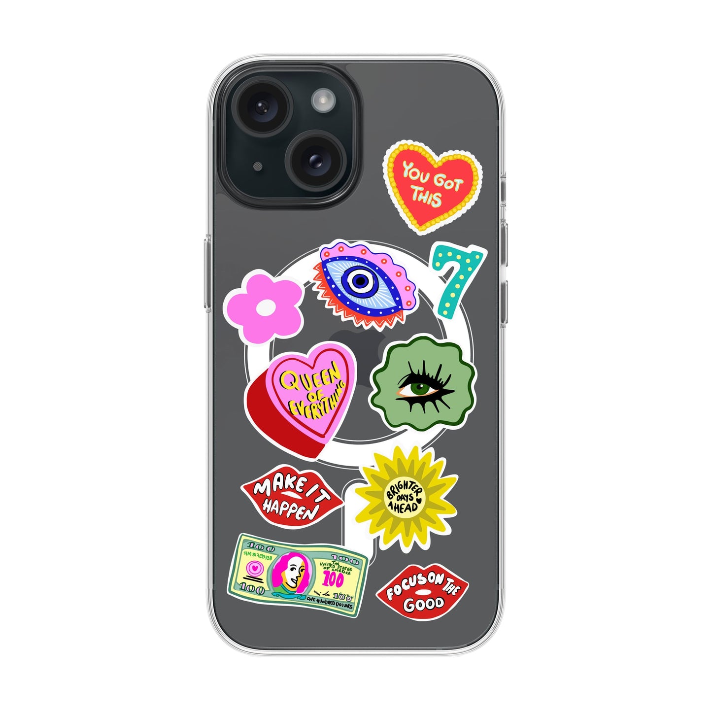 HM STICKERS-iPhone 15 Solid Kılıf MagSafe Özellikli