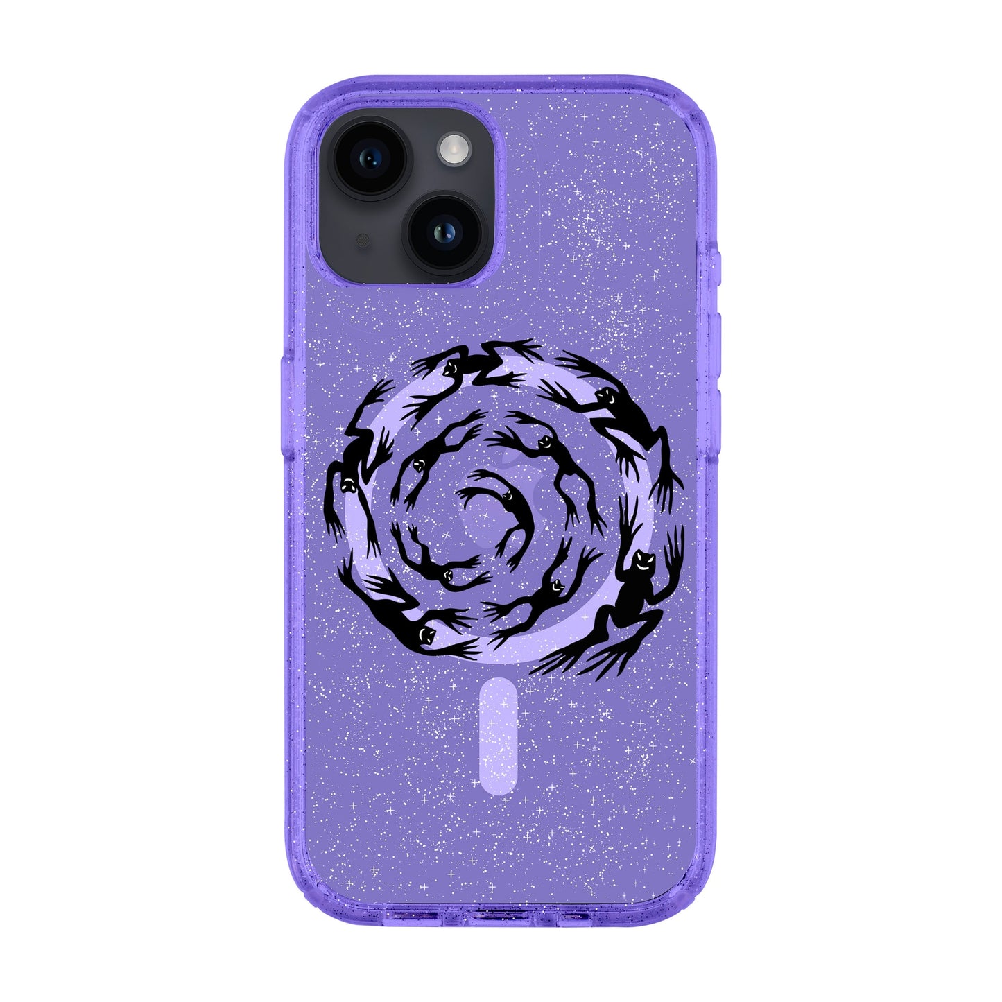 SWIRLING FROGS-iPhone 14 Shiny Kılıf MagSafe Özellikli
