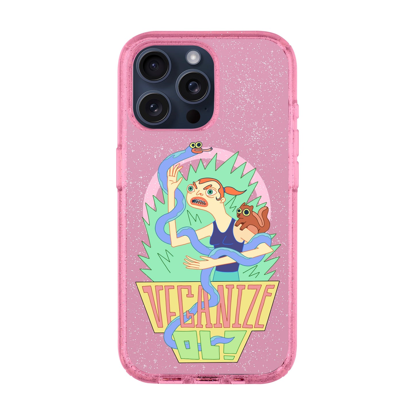 VEGANİZE-iPhone 15 Pro Max Shiny Kılıf MagSafe Özellikli