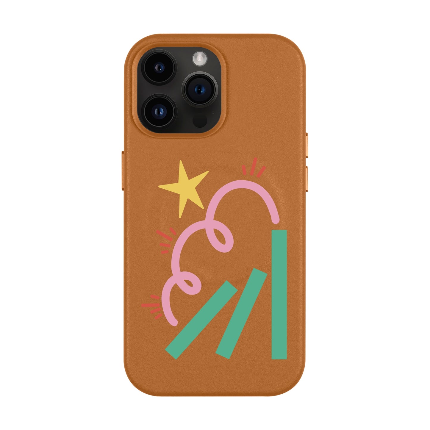 DOMINO-iPhone 14 Pro Max Leather Kılıf MagSafe Özellikli