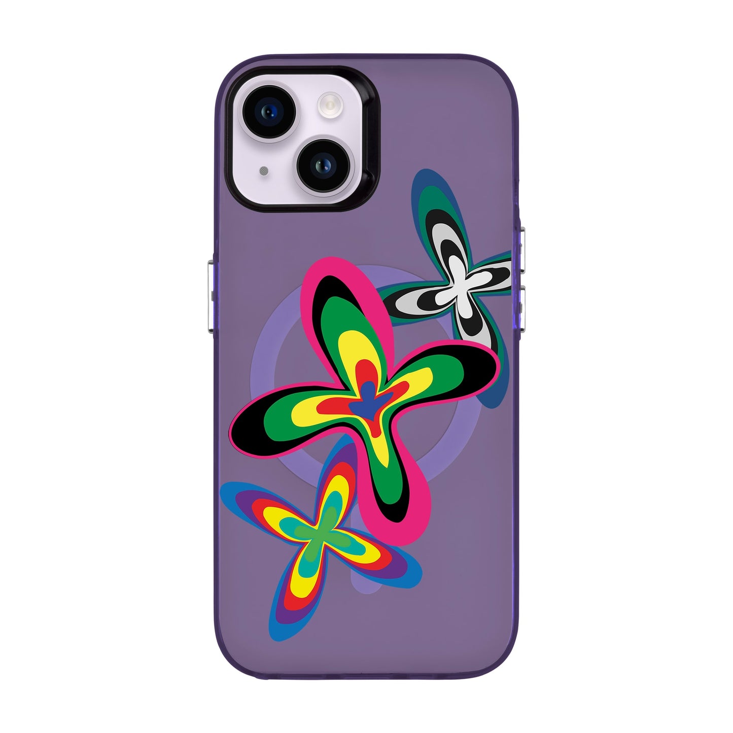 COLOR FLOWER-iPhone 14 Hold Kılıf MagSafe Özellikli