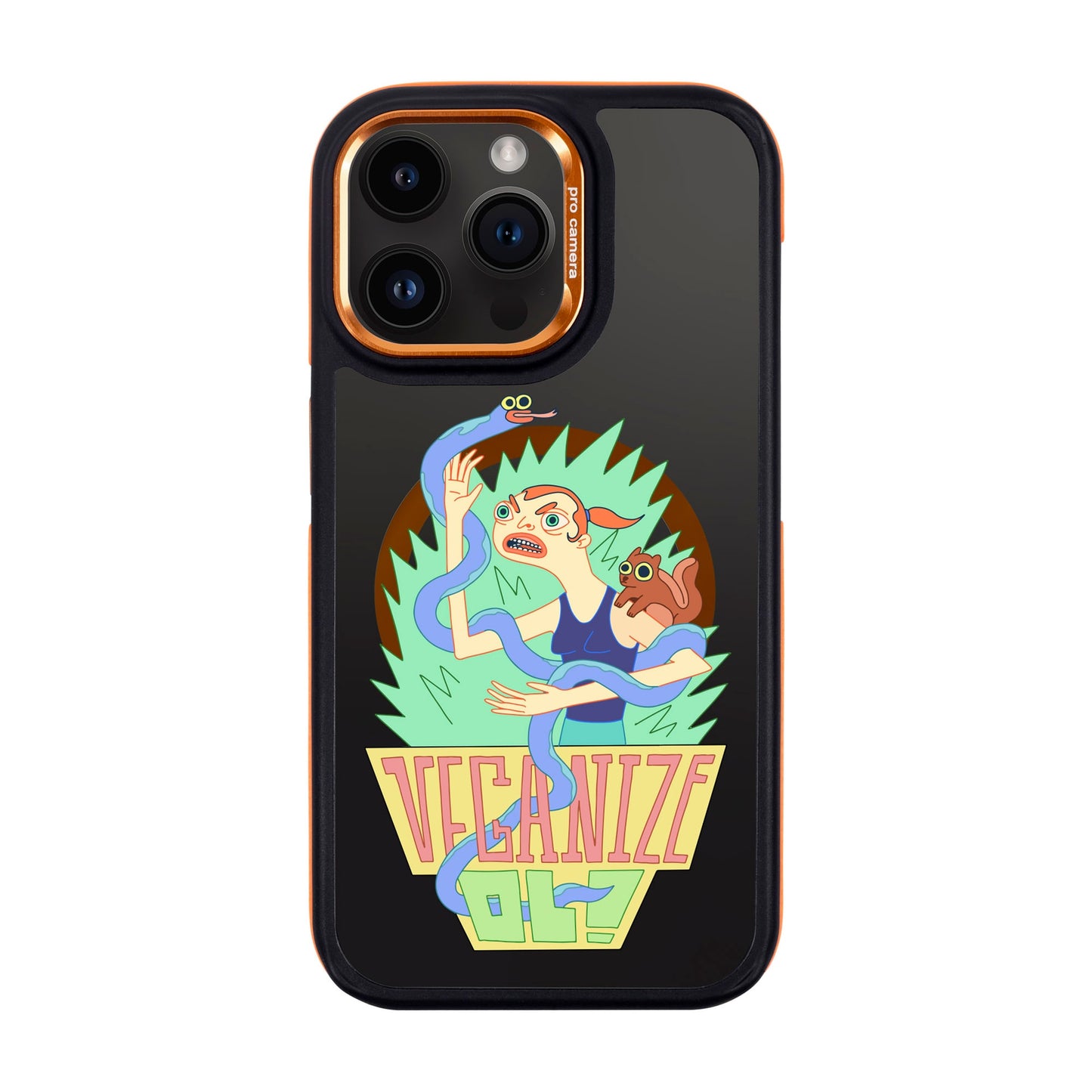 VEGANİZE-iPhone 14 Pro Max Dark Kılıf MagSafe Özellikli