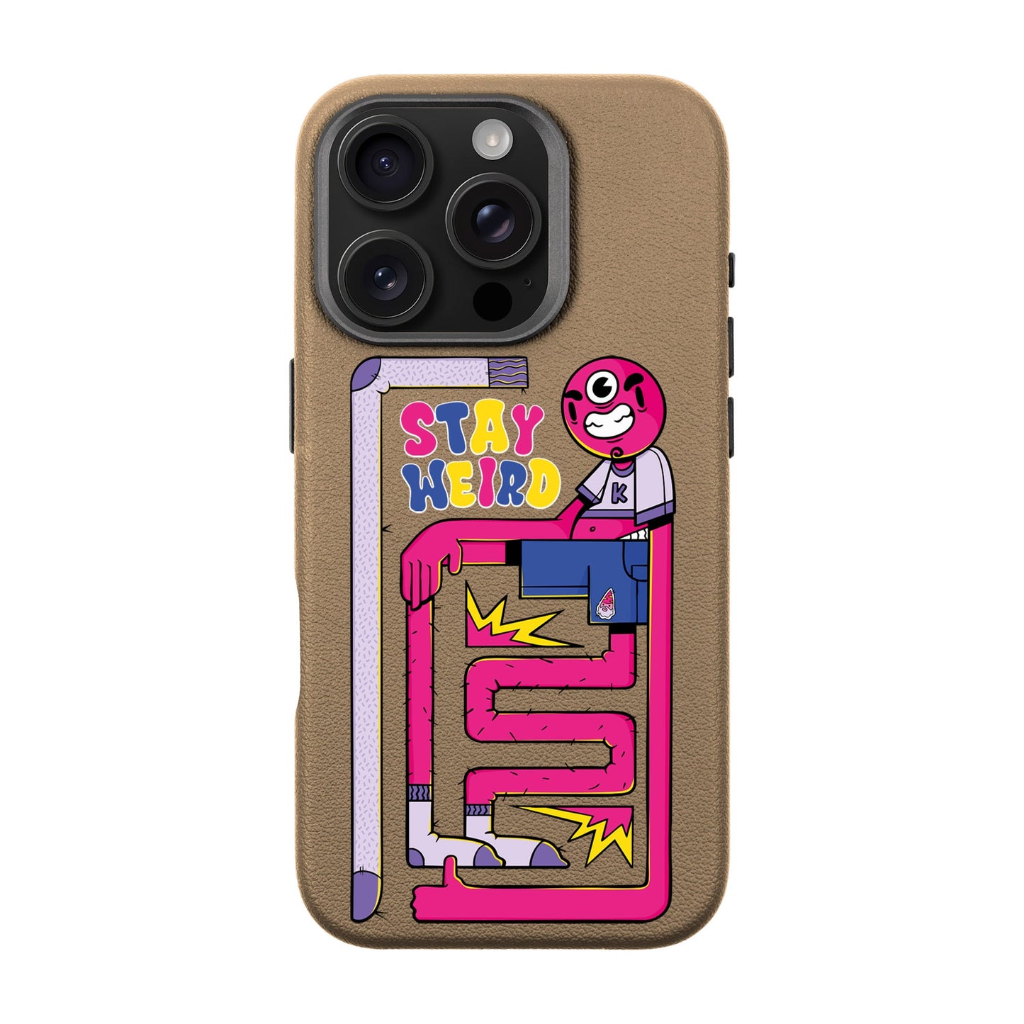 OG TOOTHY-iPhone 16 Pro Leather Premium Kılıf MagSafe Özellikli