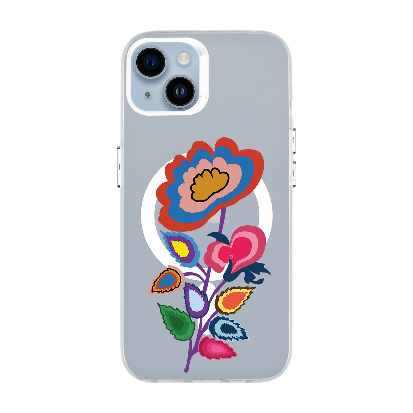 KNITTED FLOWER-iPhone 14 Plus Hold Kılıf MagSafe Özellikli