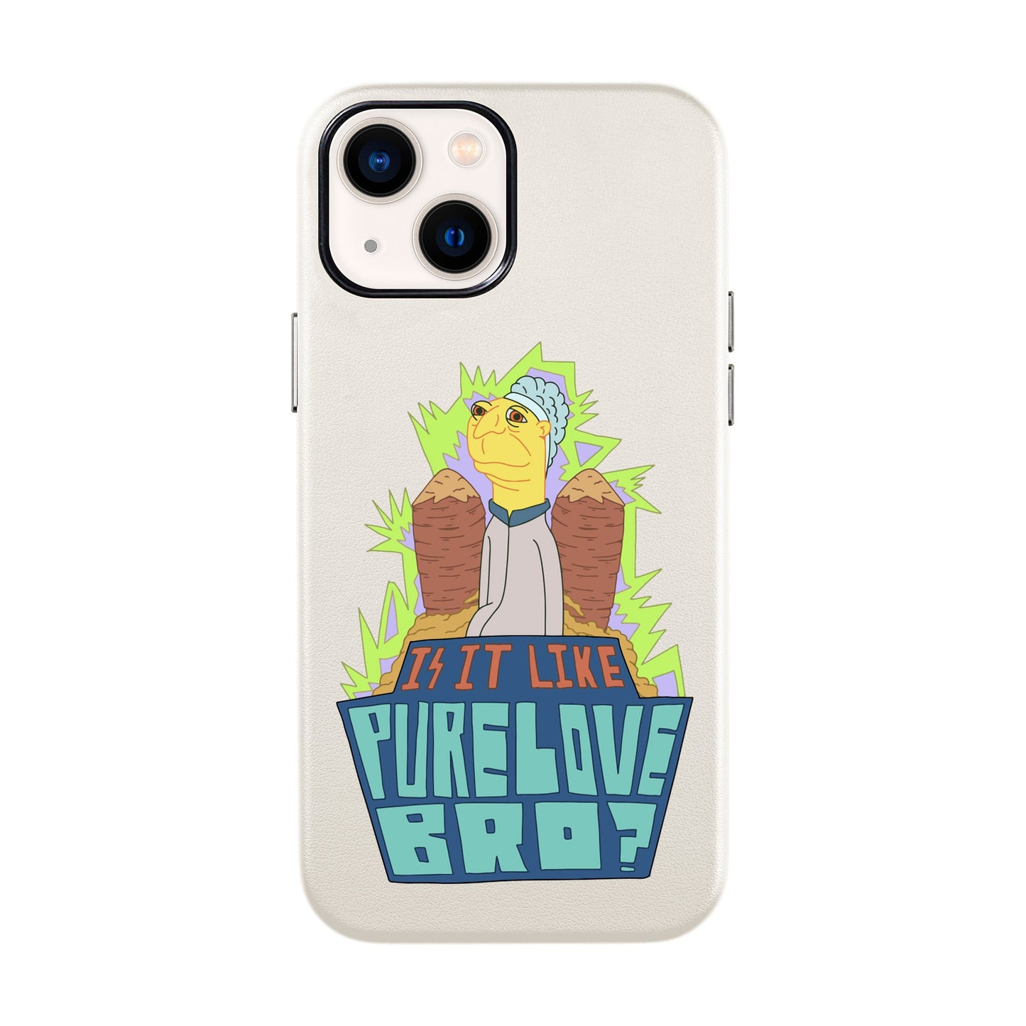 PURE LOVE-iPhone 14 Leather Kılıf