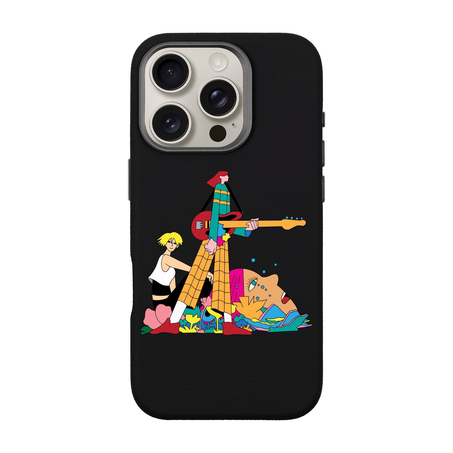 HER BAND-iPhone 16 Pro Leather Premium Kılıf MagSafe Özellikli