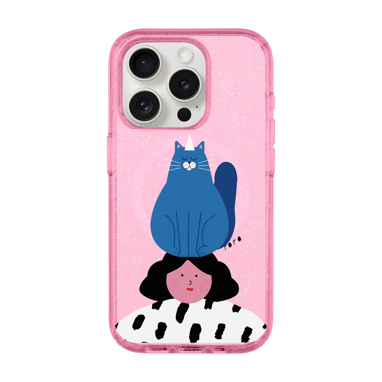 NAUGHTY CAT-iPhone 15 Pro Shiny Kılıf MagSafe Özellikli