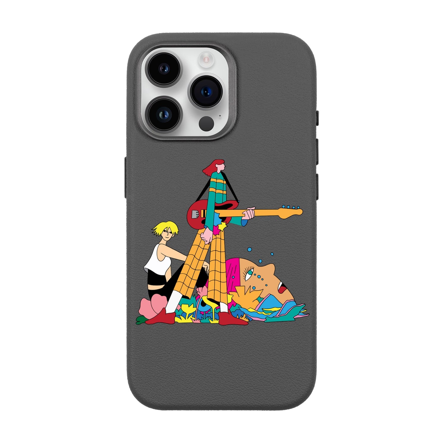 HER BAND-iPhone 14 Pro Max Leather Premium Kılıf MagSafe Özellikli