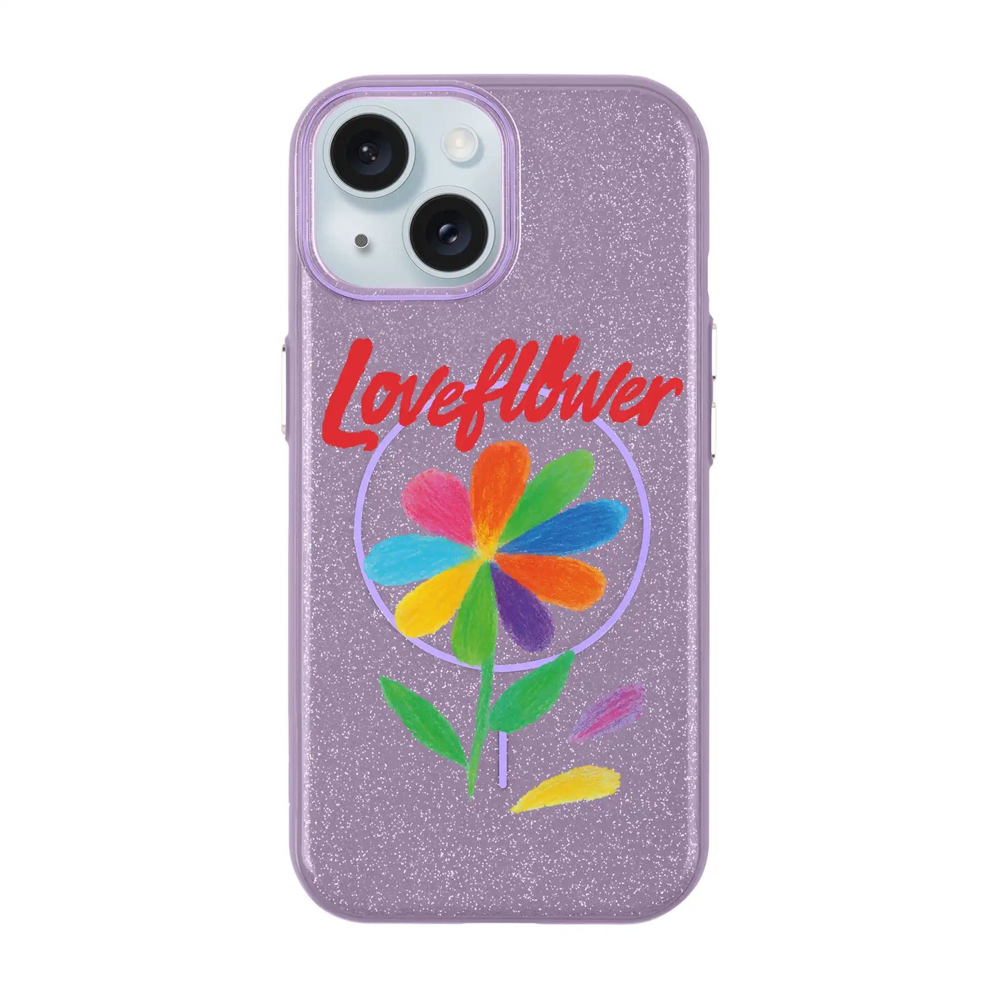 LOVE FLOWER-iPhone 15 Radiant Kılıf MagSafe Özellikli