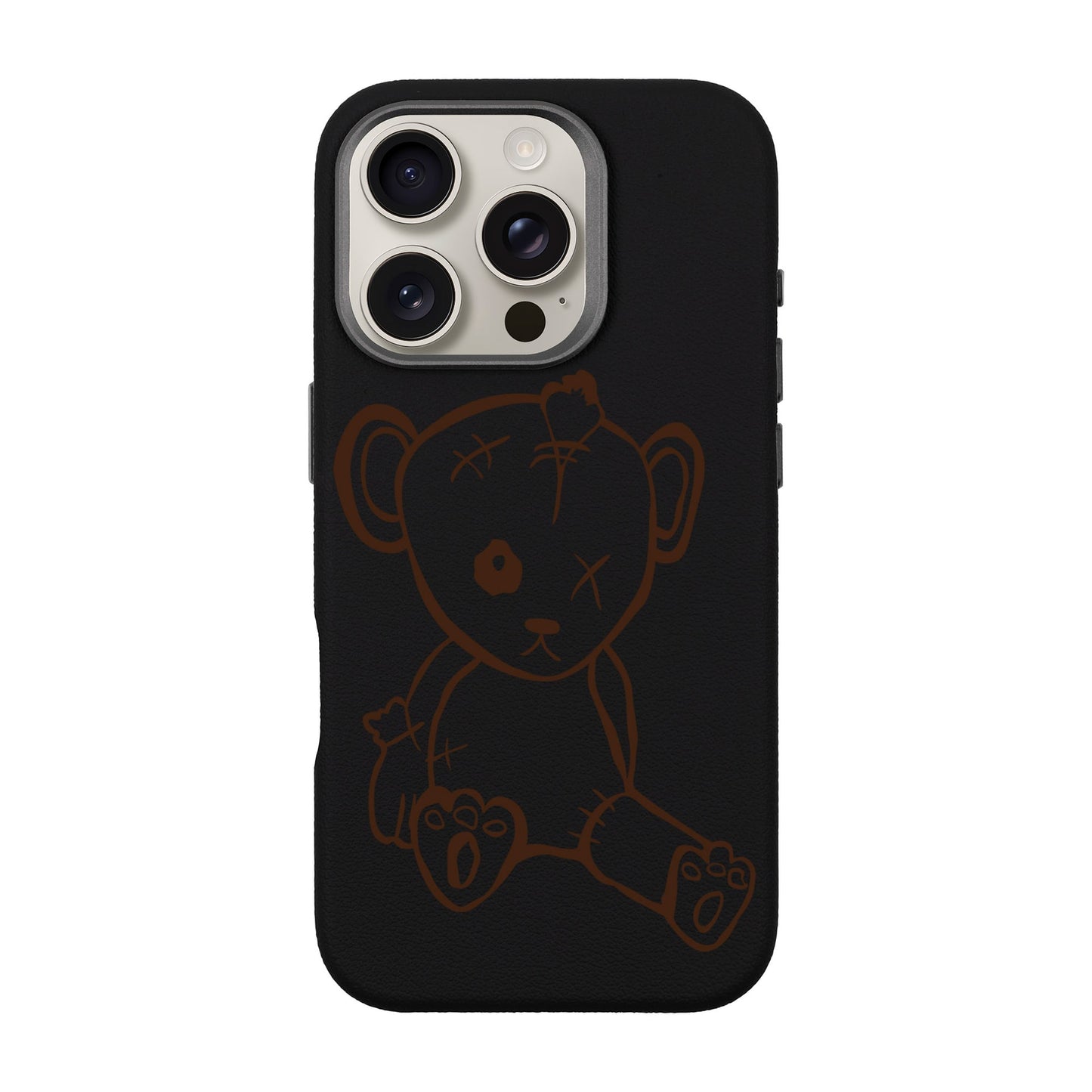BABY BEAR-iPhone 16 Pro Leather Premium Kılıf MagSafe Özellikli