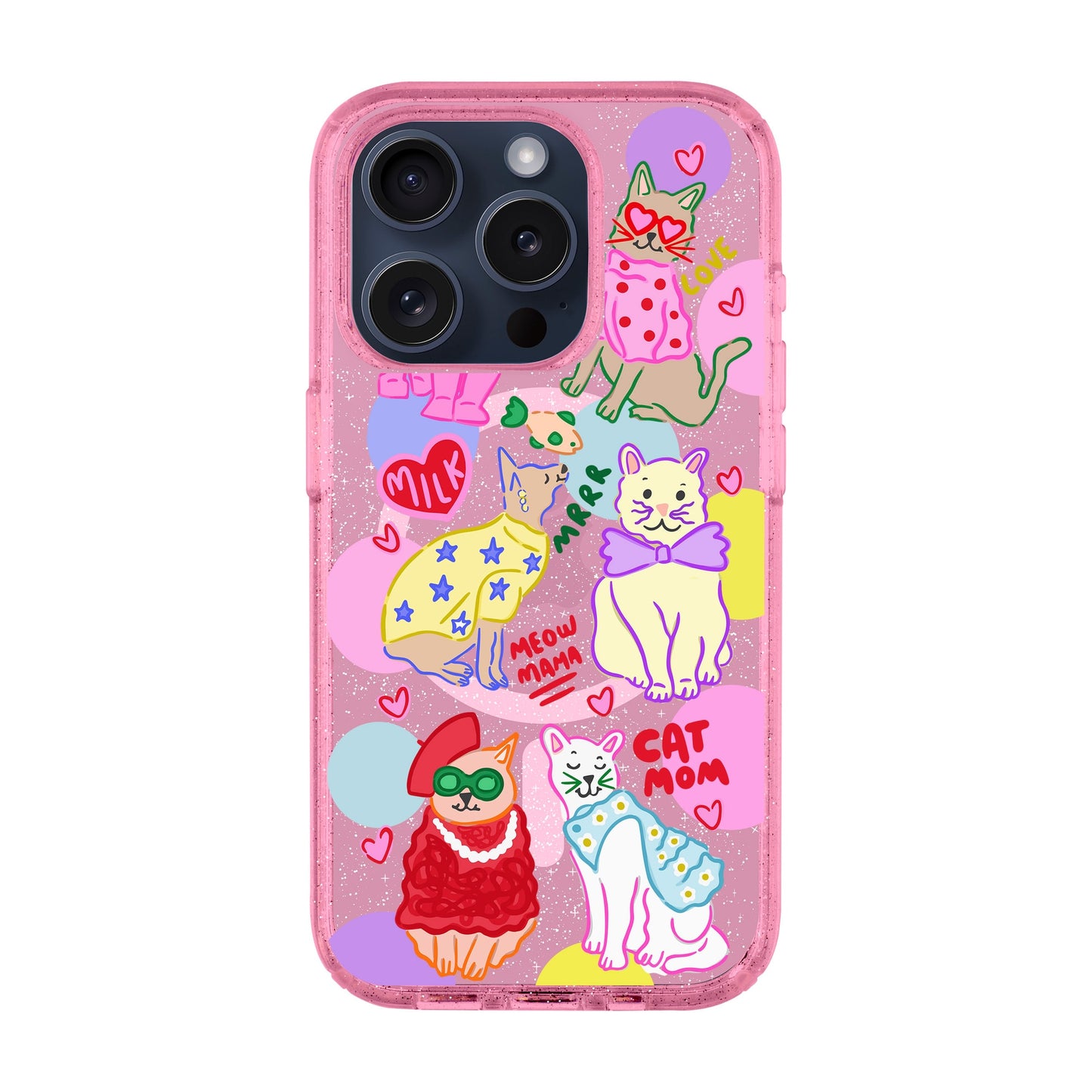 CAT MOM-iPhone 15 Pro Shiny Kılıf MagSafe Özellikli