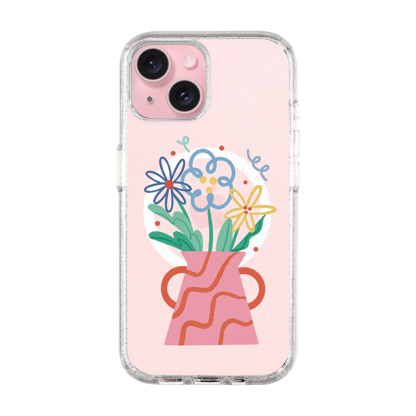 PINK VASE-iPhone 14 Plus Shiny Kılıf MagSafe Özellikli