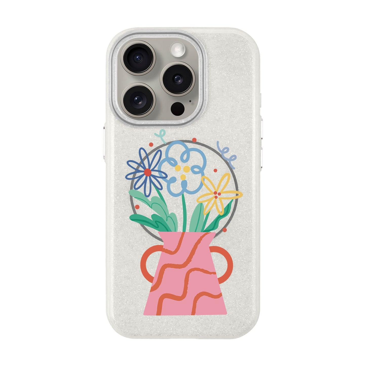 PINK VASE-iPhone 15 Pro Radiant Kılıf MagSafe Özellikli