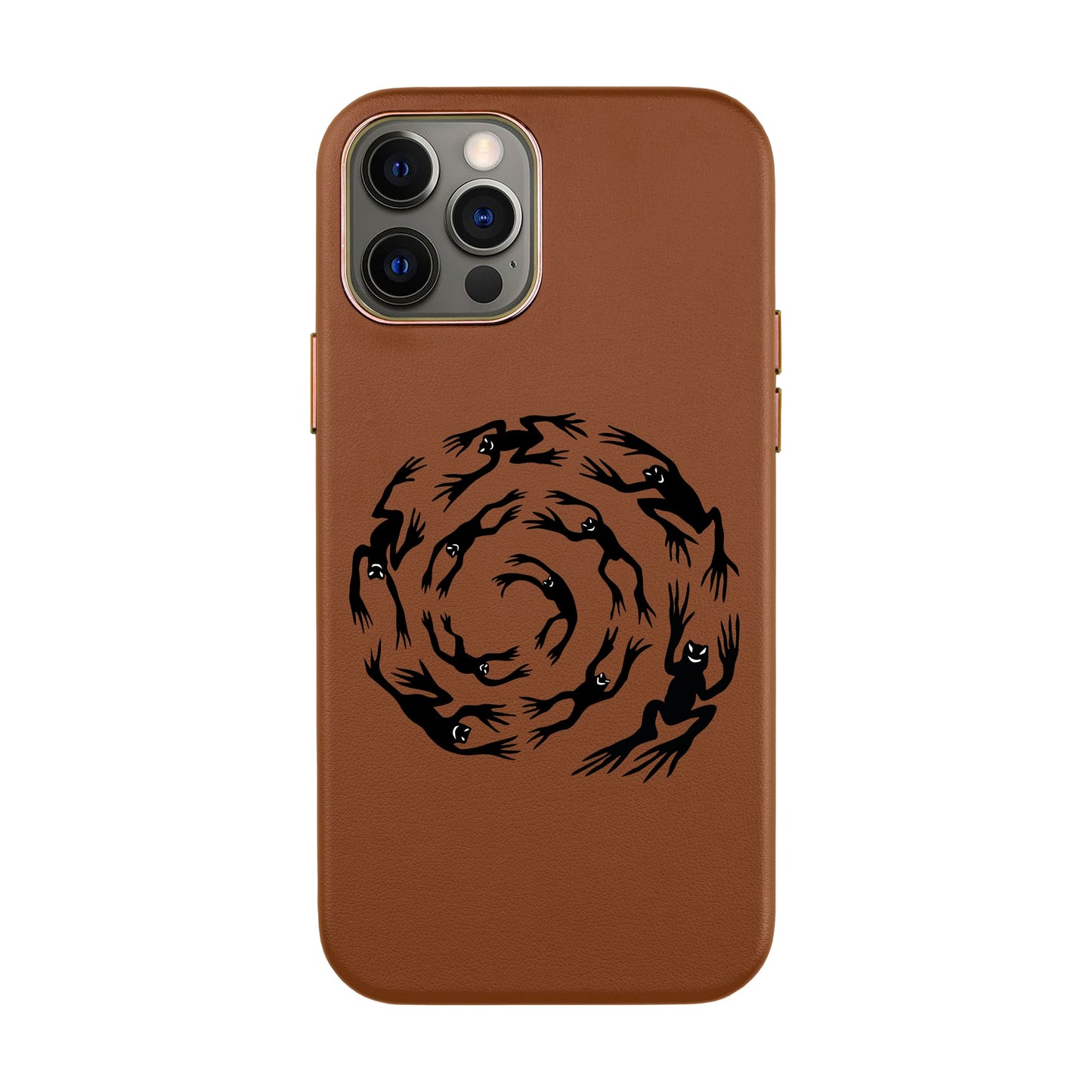 SWIRLING FROG-iPhone X / Xs Leather Kılıf