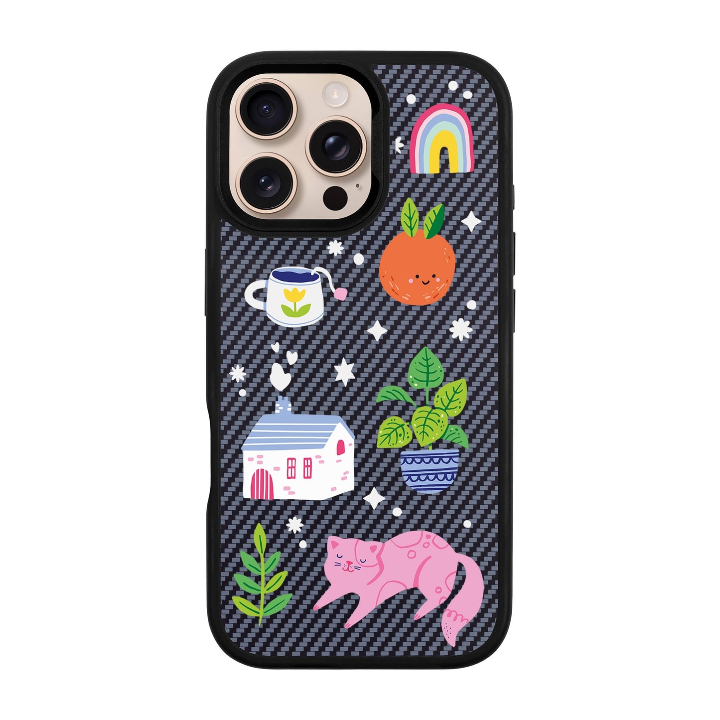 FRESH SPRING-iPhone 16 Pro Max Plaid Kılıf MagSafe Özellikli
