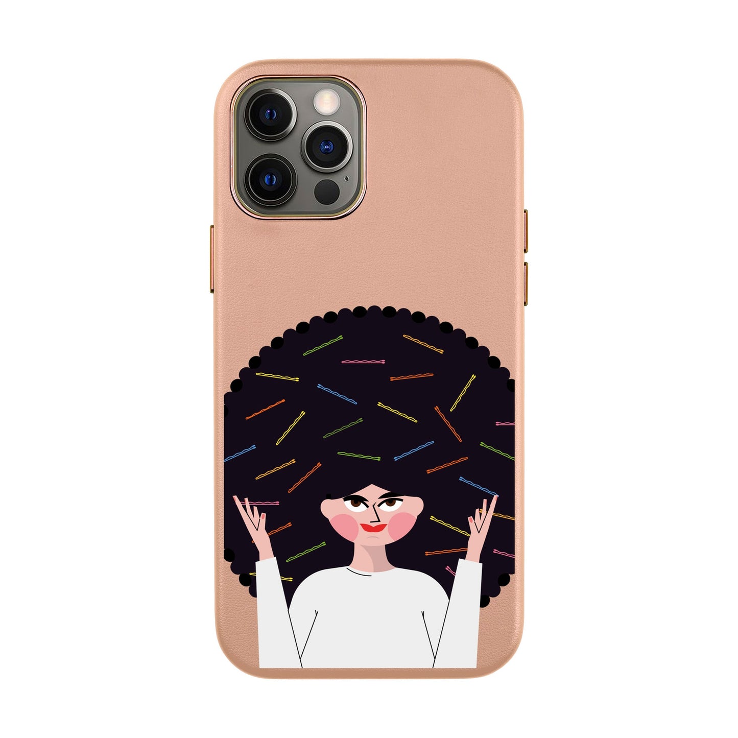 TANGLES OF HAPPINESS-iPhone 11 Pro Max Leather Kılıf