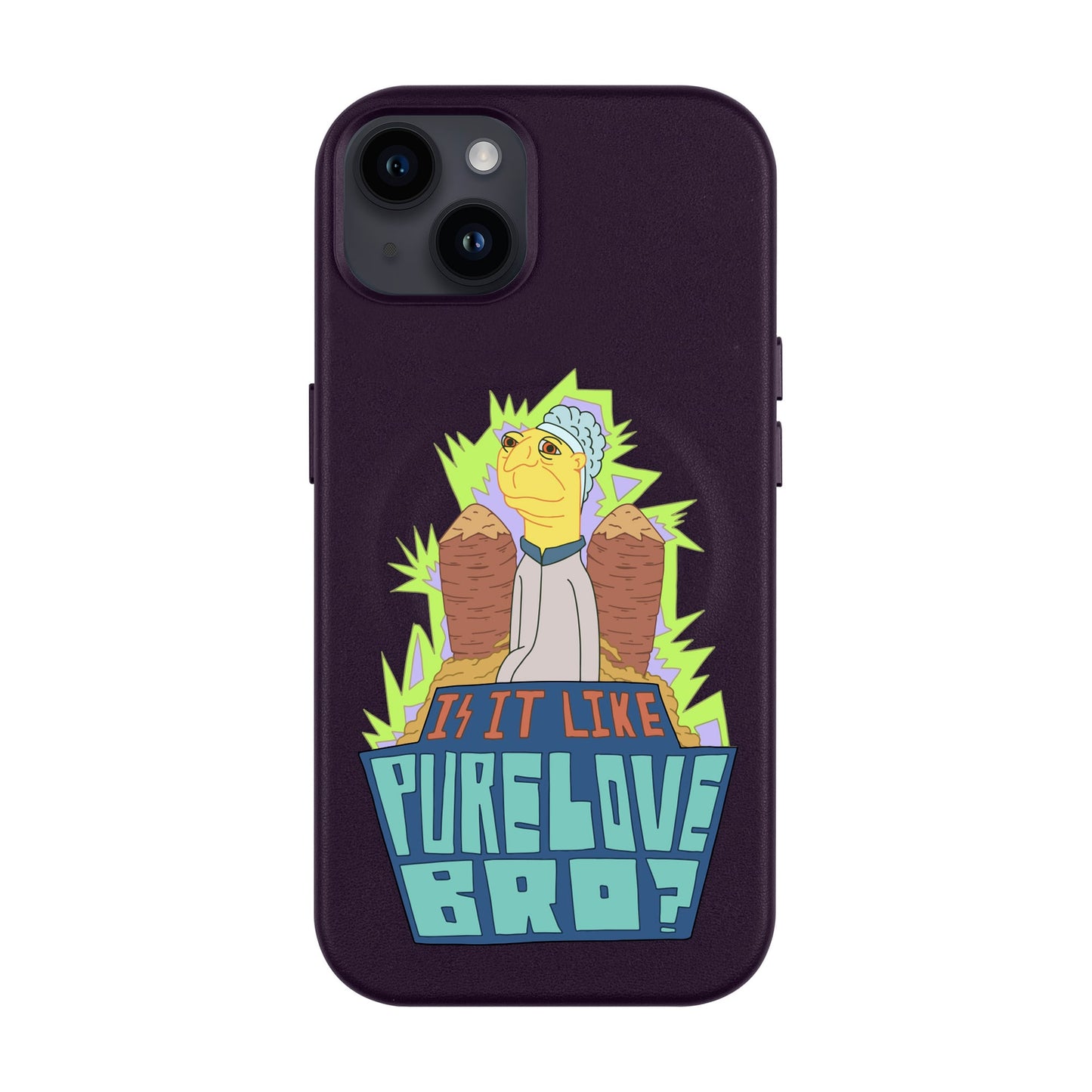 PURE LOVE-iPhone 14 Plus Leather Kılıf MagSafe Özellikli