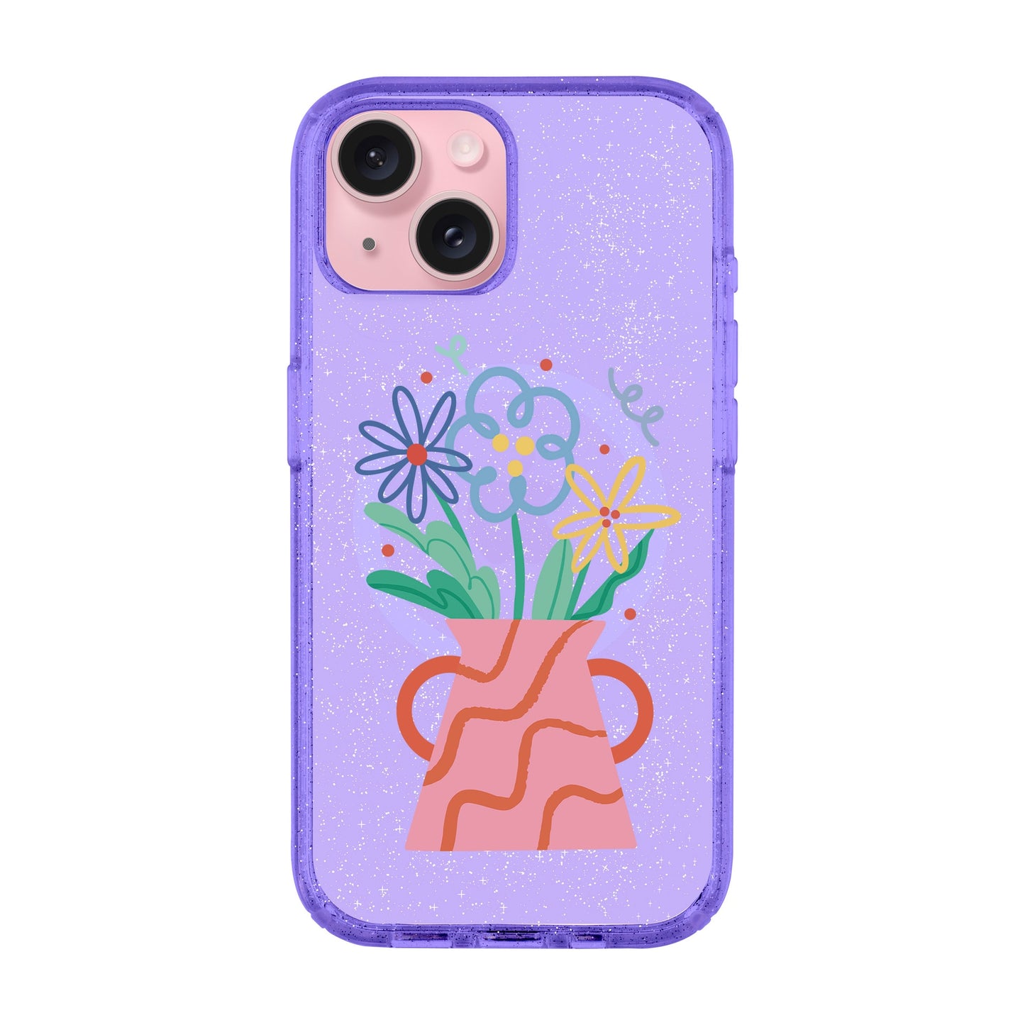 PINK VASE-iPhone 14 Plus Shiny Kılıf MagSafe Özellikli