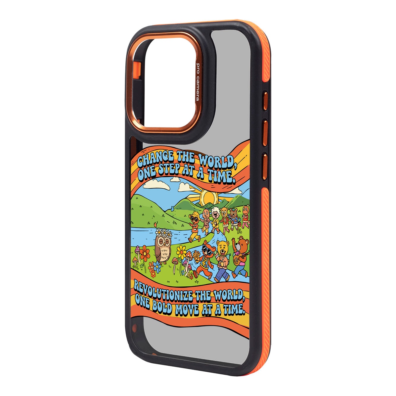 CHANGE THE WORLD-iPhone 15 Pro Max Dark Kılıf MagSafe Özellikli