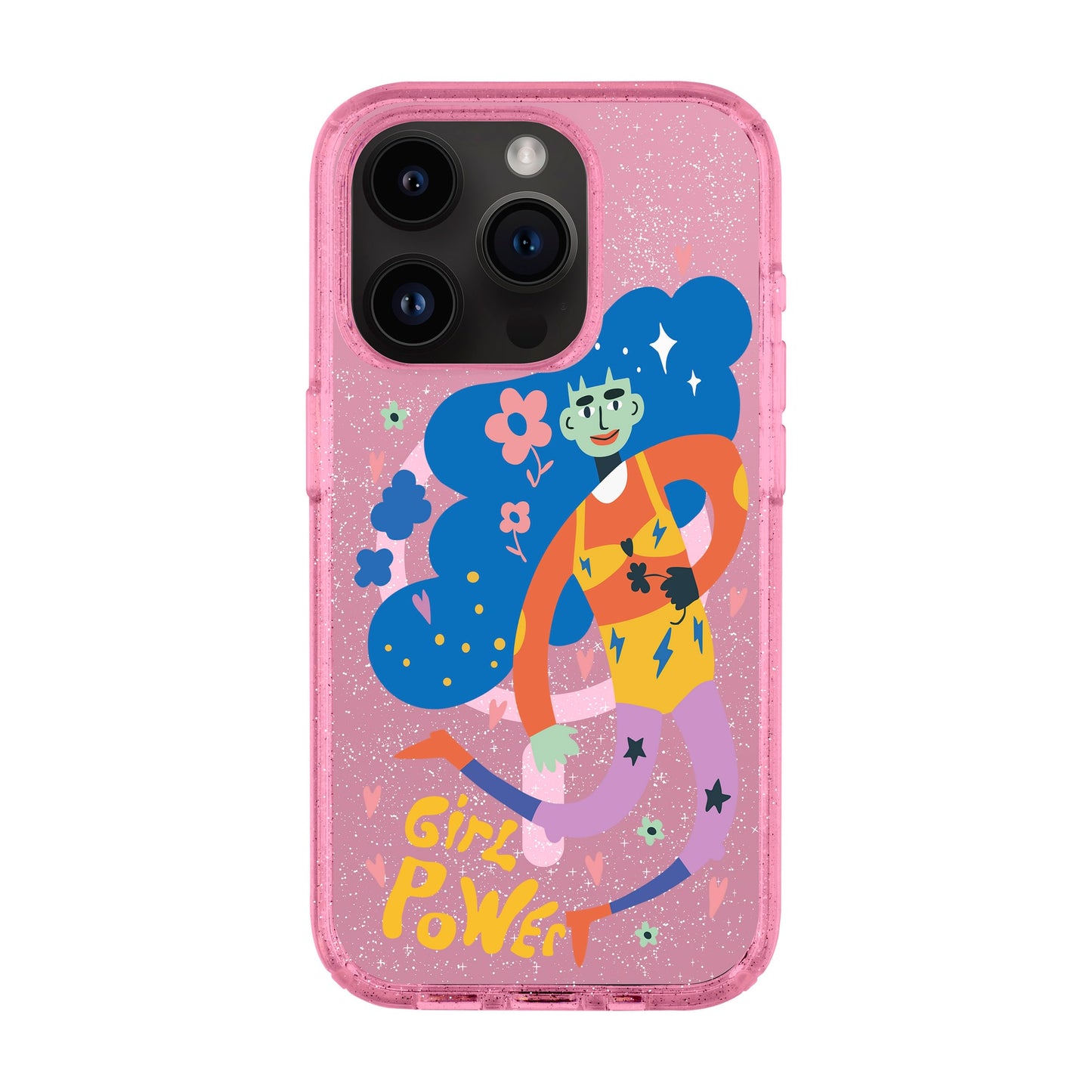 GIRL POWER-iPhone 14 Pro Shiny Kılıf MagSafe Özellikli