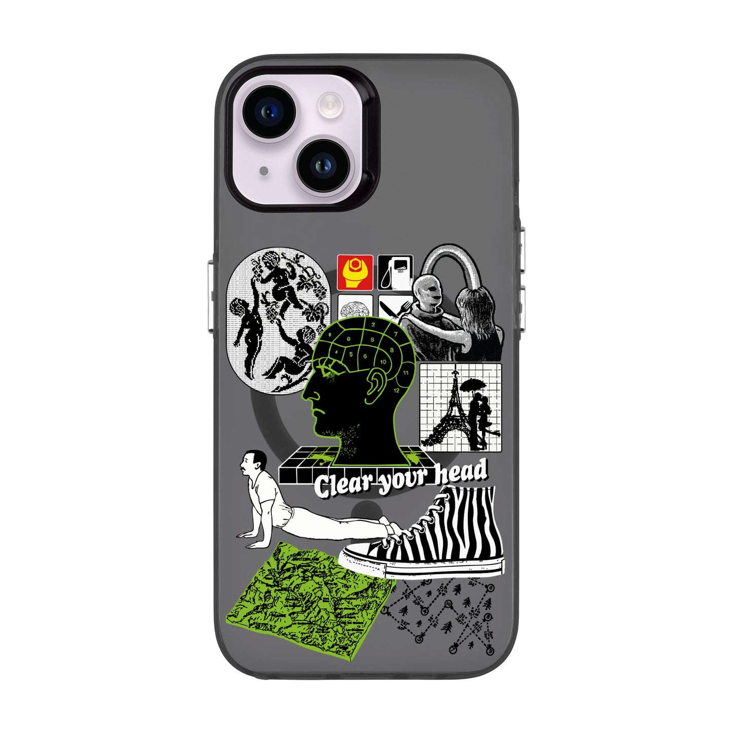CLEAR YOUR HEAD-iPhone 14 Hold Kılıf MagSafe Özellikli