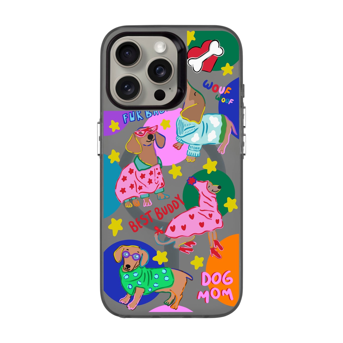 DOG MOM-iPhone 15 Pro Max Hold Kılıf MagSafe Özellikli